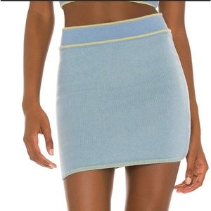 Euphoria blue knit mini skirt by danielle GUIZIO